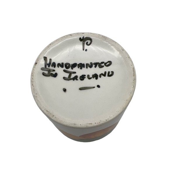 Porcelain Cup Fruit Design Handpainted in Ireland 3" Tall Signed - Picture 4 of 4